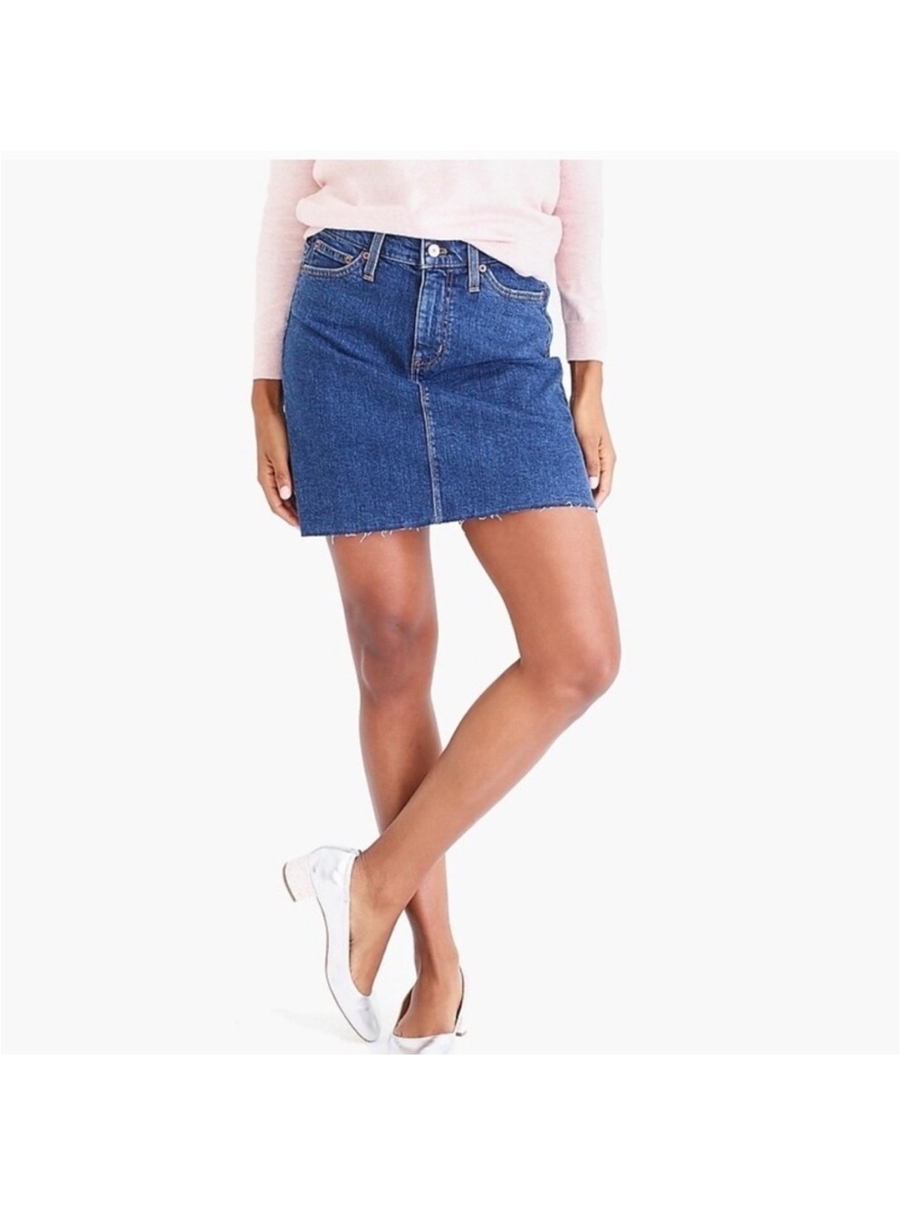 J. Crew Mercantile Blue Denim Mini Skirt size 0